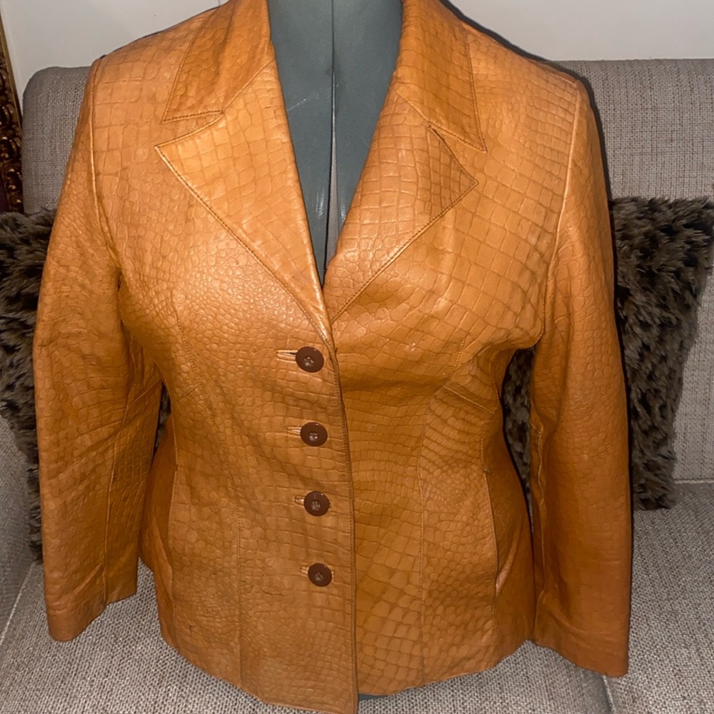 Wilson’s Leather Women's Brown and Tan Jacket